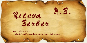 Mileva Berber vizit kartica